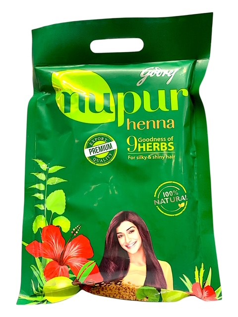 HENNA NUPUR - 9 HERBS (GODREJ) - 400G – Hindustan Imports